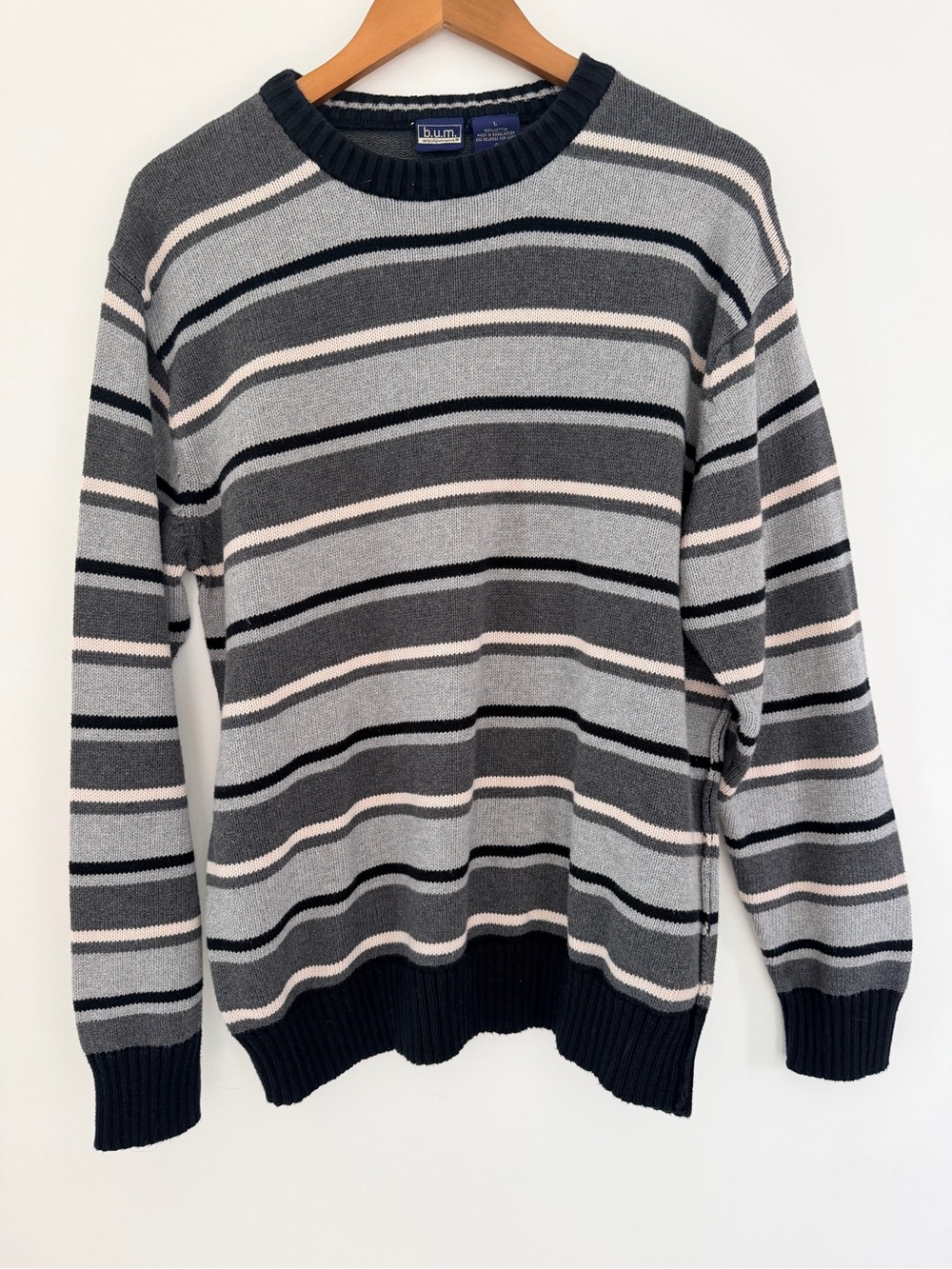 B.U.M. Striped Crewneck Sweater